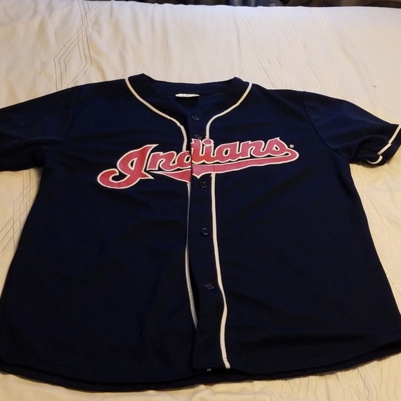 cleveland indians navy jersey